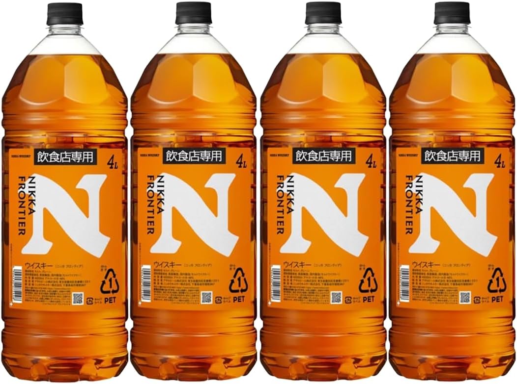 ニッカフロンティア　4本セット 4本セット] ニッカ フロンティア ウイスキー 4000ml 業務用